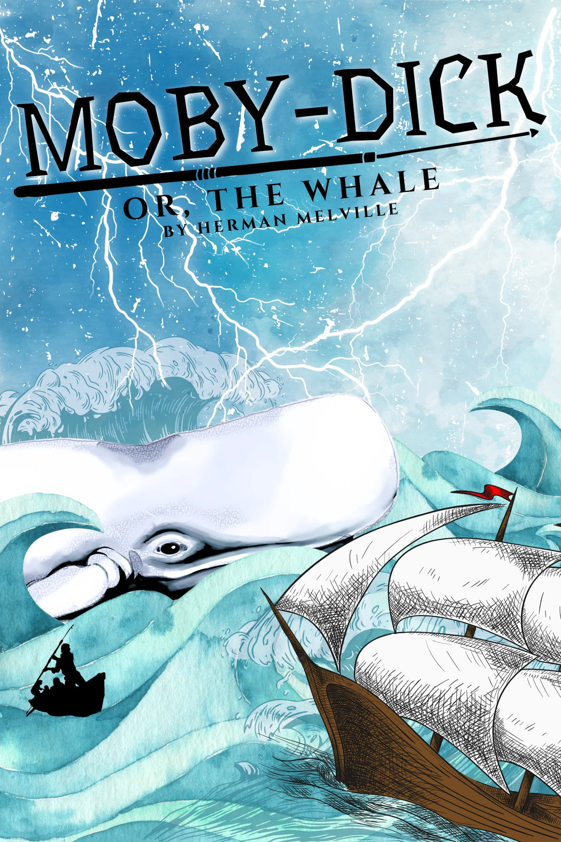 1000 PIECE JIGSAW PUZZLE BOOK COMBO - MOBY DICK, OR THE WHALE by Herman Melville